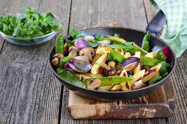 Veganes Pfannengericht – Schupfnudeln mit Gemüse